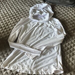 Avalanche SPF White Hooded Sweatshirt